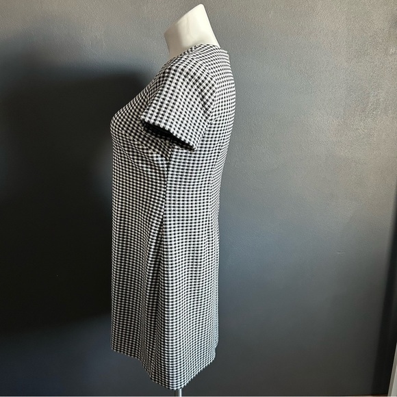 Calvin Klein Black & White Checkered Sheath Dress - Picture 4 of 7